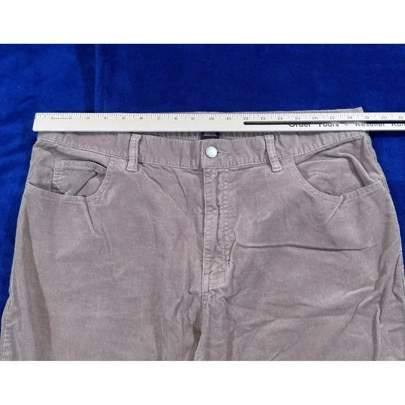 Michael Kors Pants Mens 38x32 Beige Corduroy Straight Fit Classic Casual Logo - Picture 6 of 13